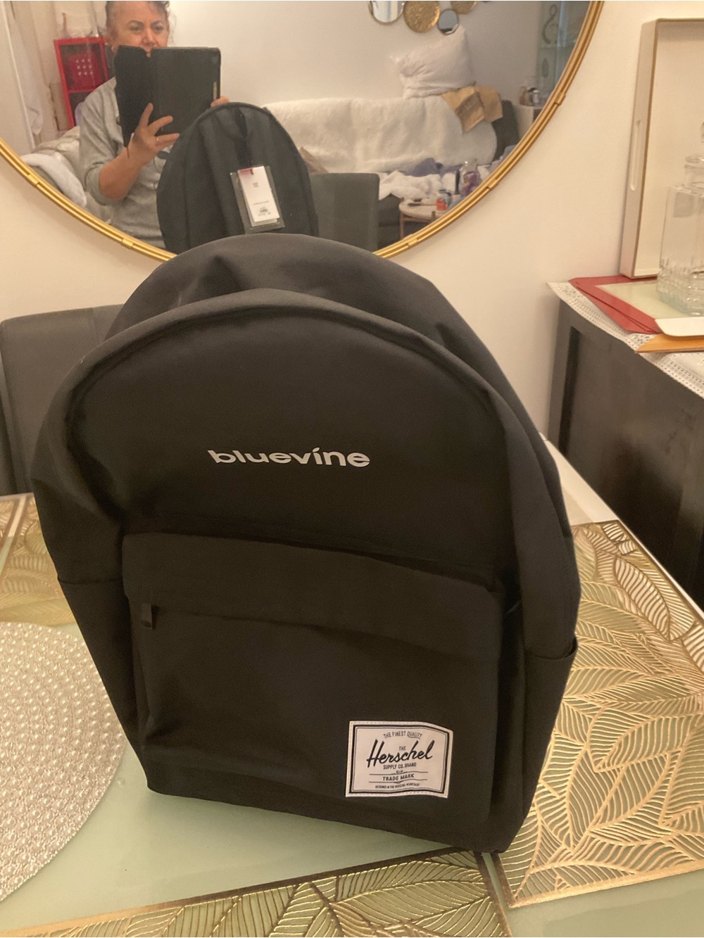 Herschel Supply Company Black Backpack with Front Pocket
